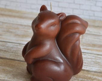 Squirrel Candle Woodland Wedding fall autumn Thanksgiving Christmas  table decor