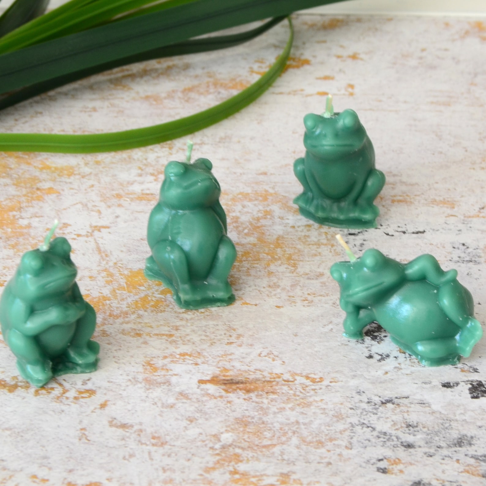 Set of 4 Little Frog Candles for Baby Showers Birthday Cakes Etsy
