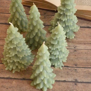 Christmas Tree Candle set of 2 Winter Woodland Wedding, dinner party wedding reception table centerpiece décor