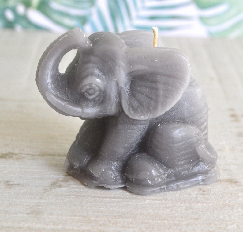 Mini Elephant Candles Set of 2 great for jungle safari Etsy Nederland