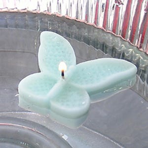 8 Mint Butterfly Floating Candles wedding receptions table centerpiece and decor