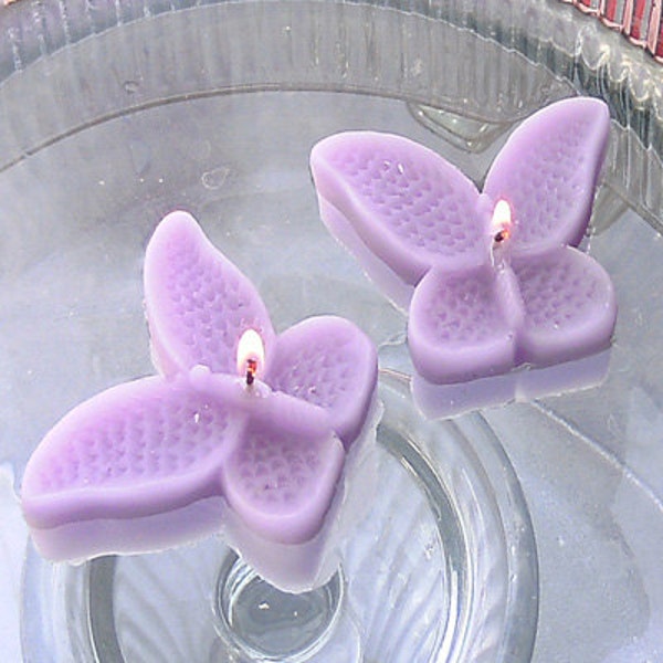 8 Velas flotantes de mariposa de lavanda recepciones de boda pieza central de mesa y decoración