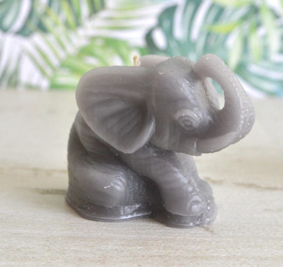 Mini Elephant Candles Set of 2 Great for Jungle Safari Etsy