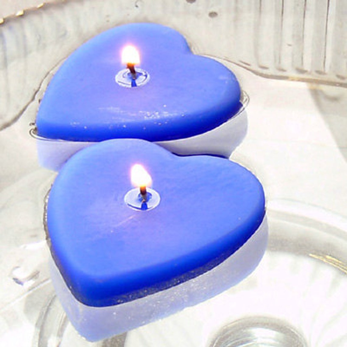 8 Blue Butterfly Floating Candles Wedding Receptions Table Etsy