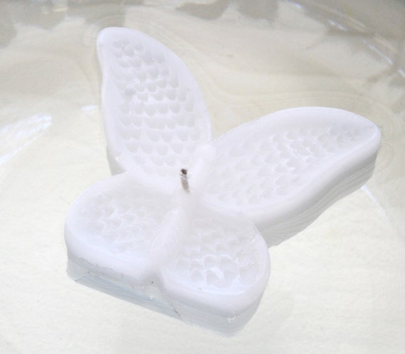 8 White Butterfly Floating Candles Wedding Receptions Table Etsy