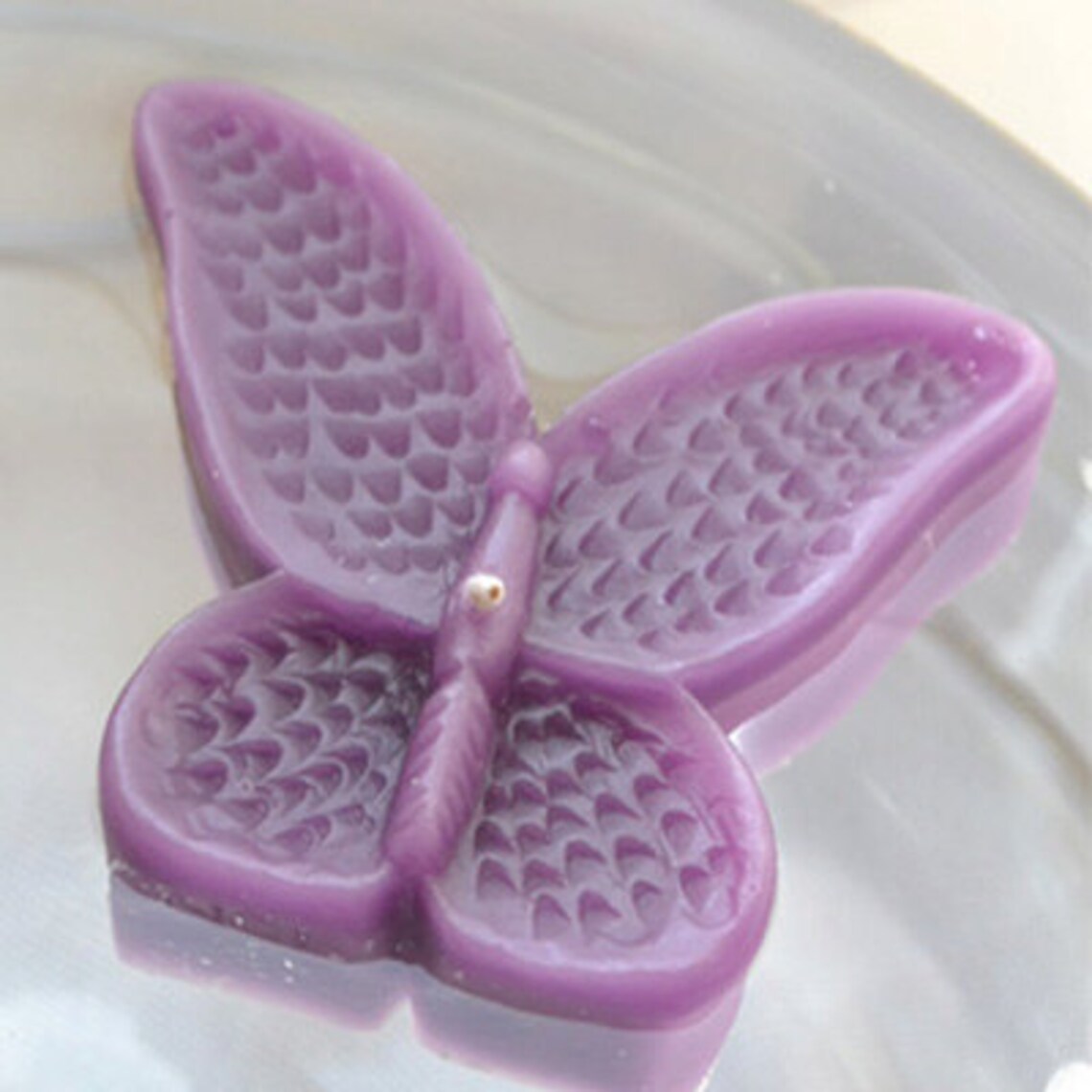 8 Plum Butterfly Floating Candles Wedding Receptions Table Etsy