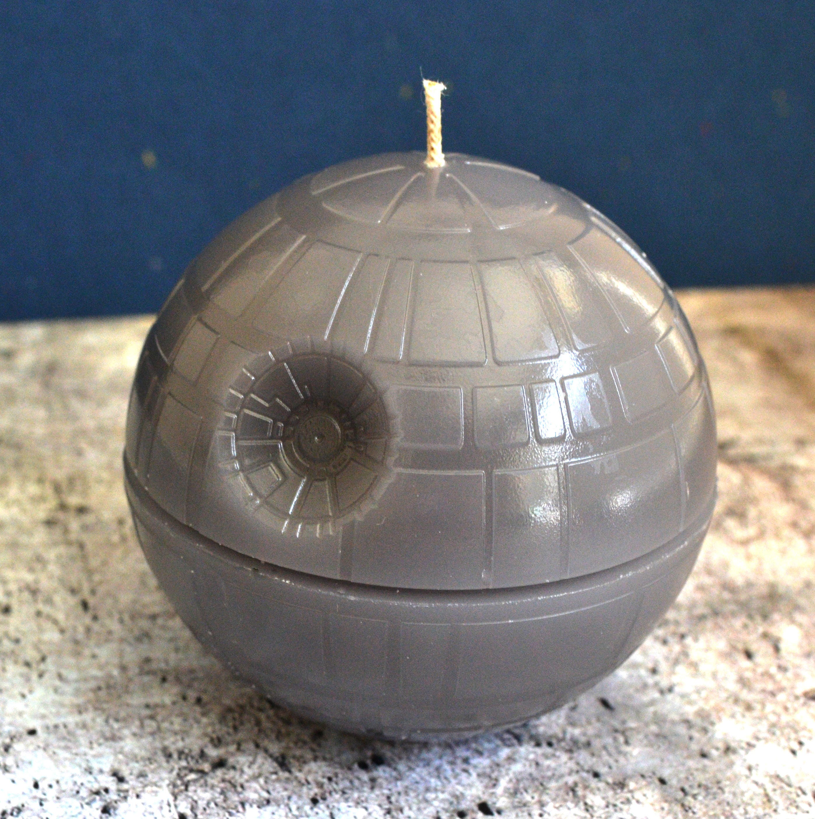 Gray Death Star candle weddings reception centerpieces star wars space birthday cake candle gift