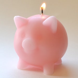 Pink pig candle baby shower centerpieces wedding reception decor and gifts