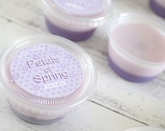 Petals of Spring soy wax melt shot