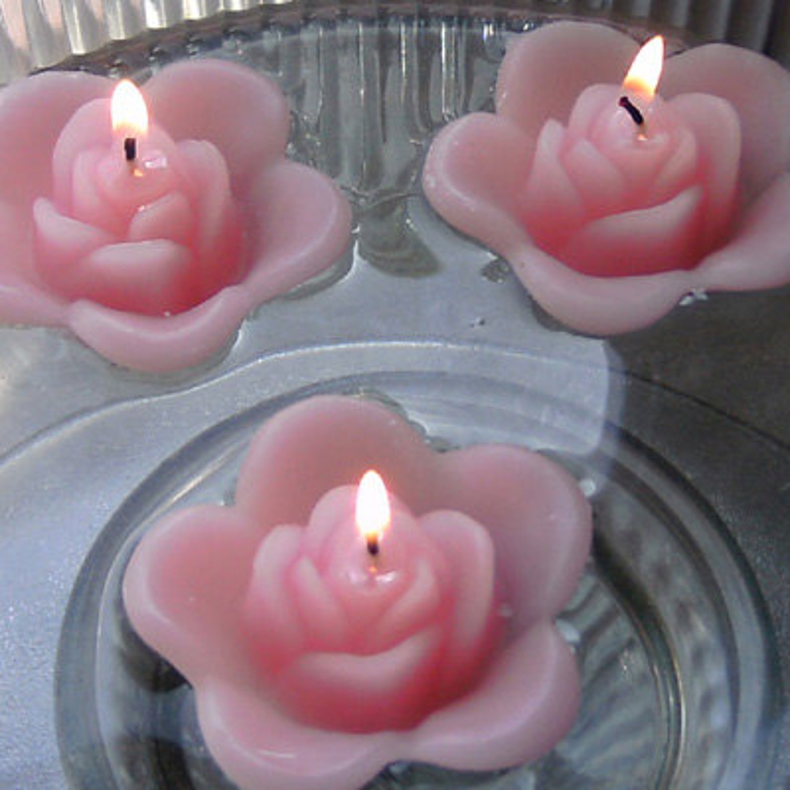 8 Light Pink Butterfly Floating Candles Wedding Receptions Etsy