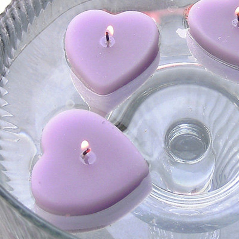 8 Lavender Butterfly Floating Candles Wedding Receptions Table Etsy