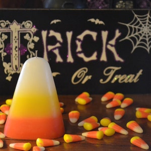 Candy Corn scented candle Halloween party or home decoration
