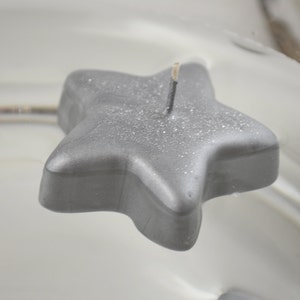 10 pack Silver Star floating candles.  Twinkle Twinkle Little Star baby shower, Under the Stars wedding centerpieces, Starry Night