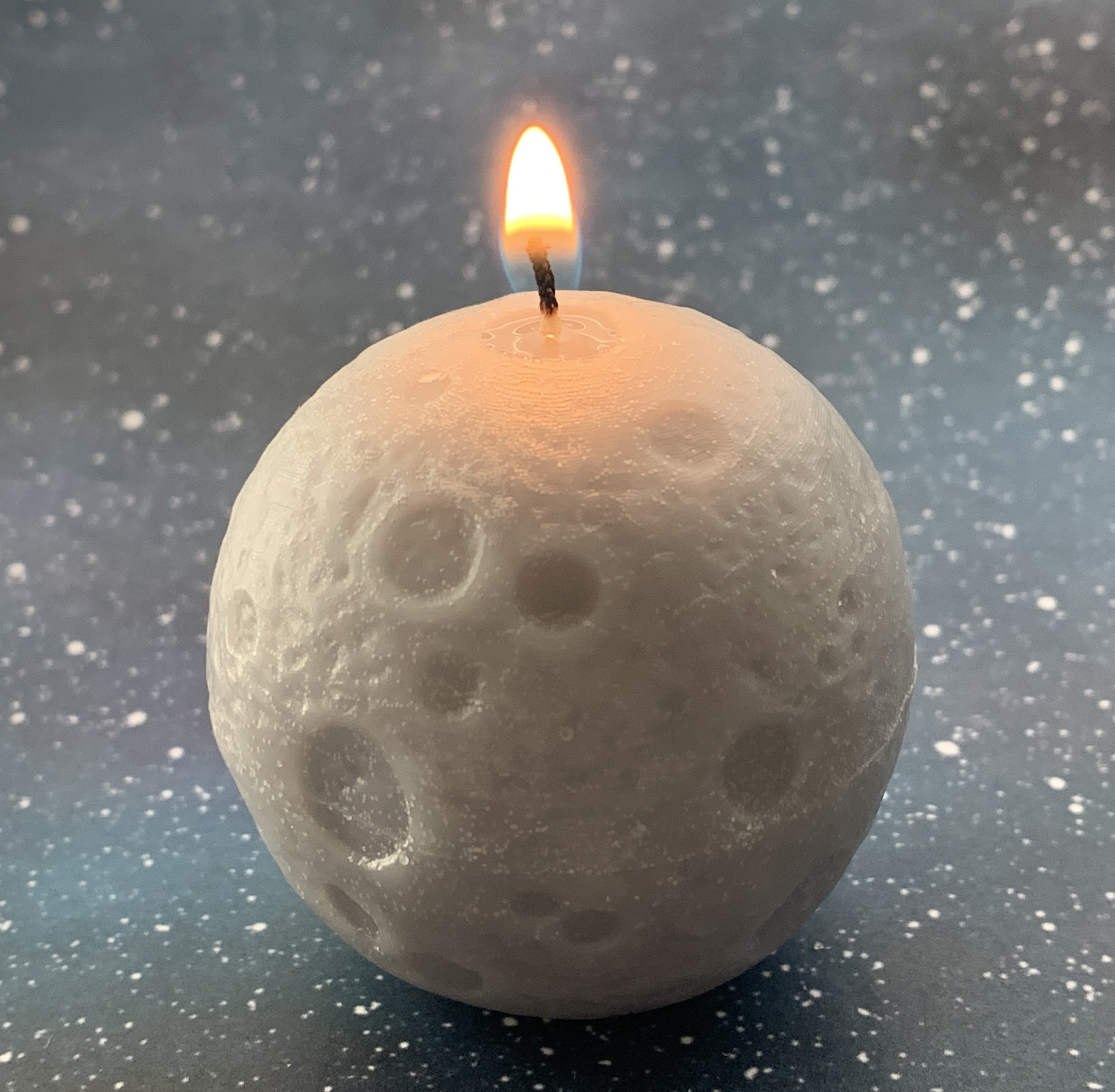 Moon Candle Lunar Celestial Outer Space Birthday Party Wedding Etsy
