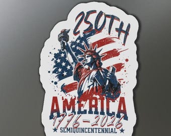 Amerikas Geburtstag 250. patrianische gestanzte Magnete, Americana, Unabhängigkeitstag, Buntstifte, 4