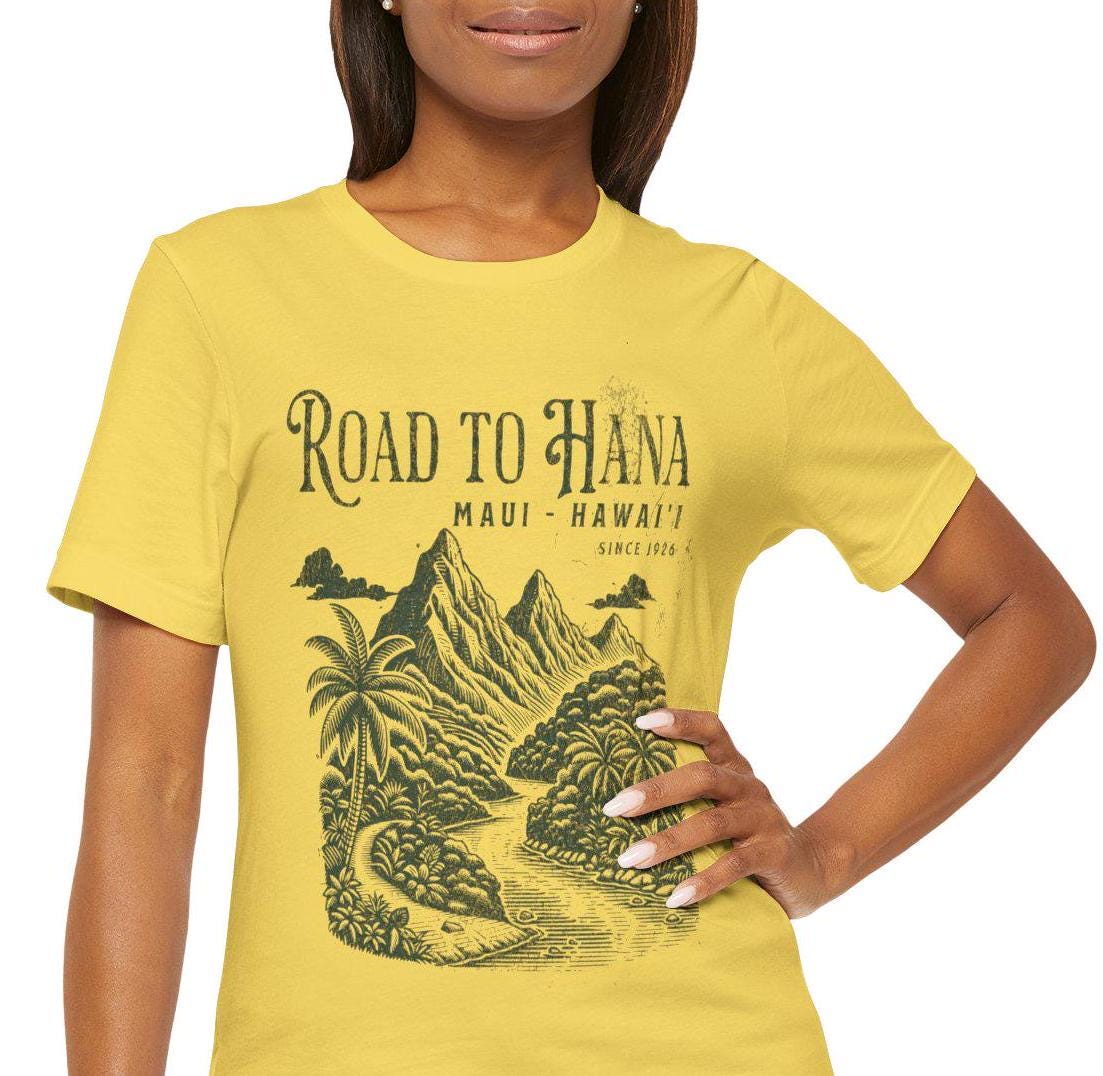 Road to Hana Vintage Maui T-shirt, Tropical Hawaiian Tee