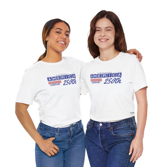 アメリカ建国250周年記念ユニセックスTシャツ、愛国的なお祭り、独立