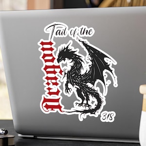 Tail of the Dragon Kiss-Cut Vinyl Decals, Biker Gift, Motorcycle, Smoky Mountains, Gamer, Car Windows, Great for Gifts, Tail of the Dragon