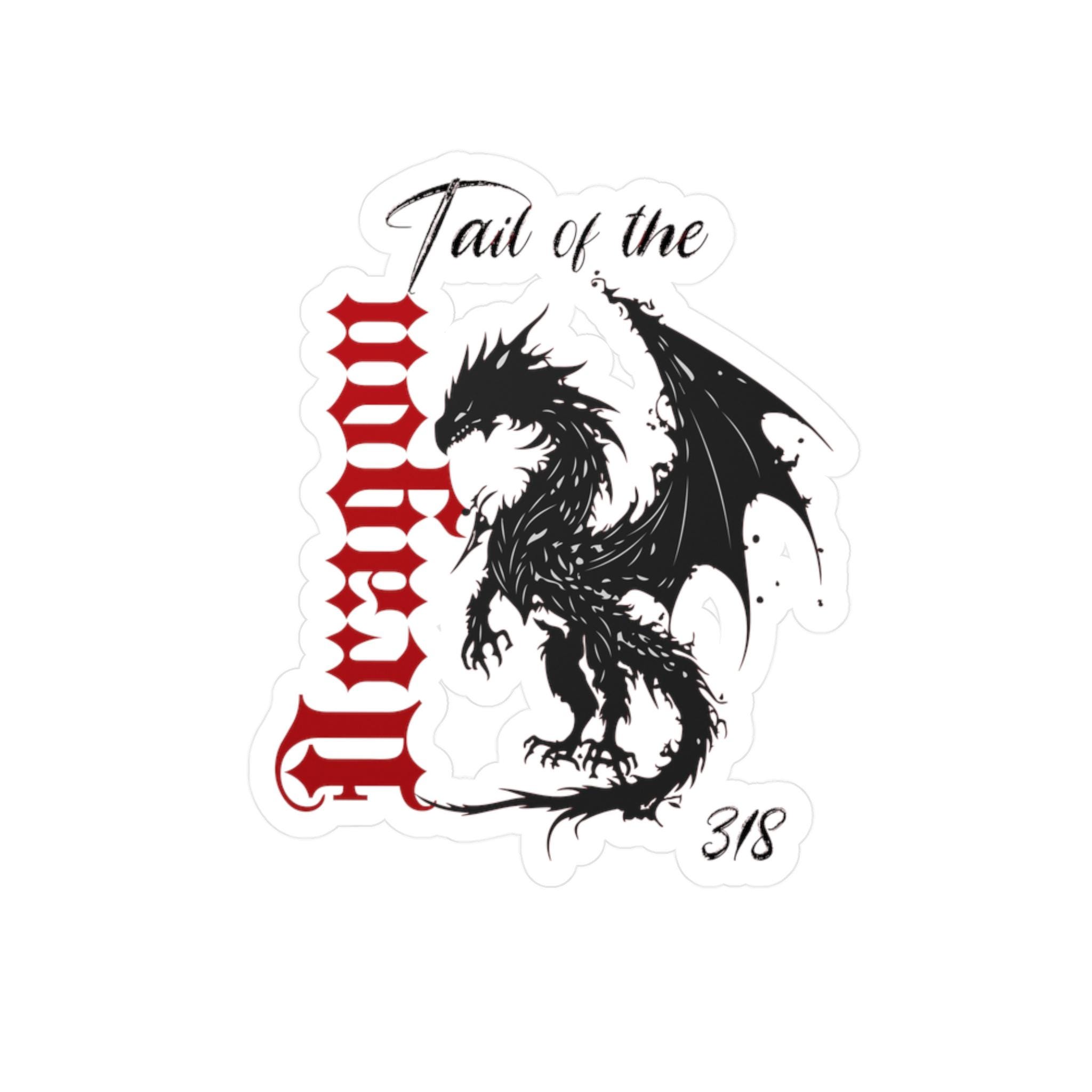 ニ*キ様 DRAGON SWIRL LOGO FAUX LEATHER ジャケッ Tail of the Dragon Kiss-cut Vinyl Decals, Biker Gift, Motorcycle