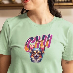 Dog - CHI Unisex Jersey Short Sleeve Tee Fancy Lettering Chihuahua Dog Unique Dog Owner Gift Best Gift for Dog Lovers Feisty Chi Fans
