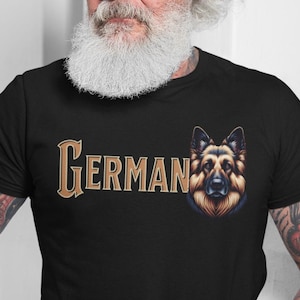Dog - GERMAN Shepherd Fancy Lettering Design Unisex Jersey Short Sleeve Tee - Best Unique Gift for Dog Lovers and German Shepherd Fans!