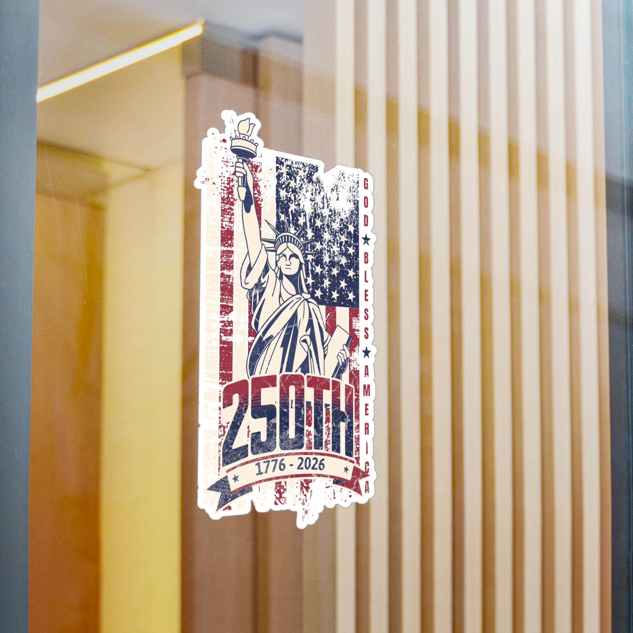 アメリカ建国250周年 愛国的な自由の女神 神はアメリカを祝福します