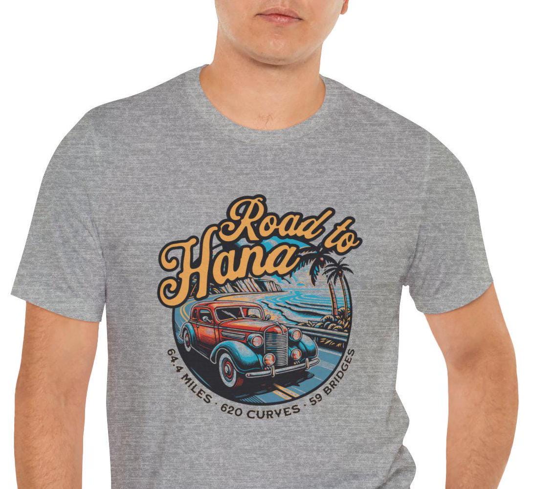 Road to Hana Vintage T-shirt, Antique Car Shirt, Maui Hawaii