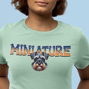 Dog - MINIATURE Schnauzer Fancy Lettering Design Unisex Jersey Short Sleeve Tee Best Unique Gift for Dog Lovers Miniature Schnauzer Fans