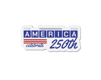 Amerikas Geburtstag 250. Feier gestanzter Magnetfreiheits-Magnet, Kühlschrankmagnet, Unabhängigkeitstag, 4.Juli, 4.Juli