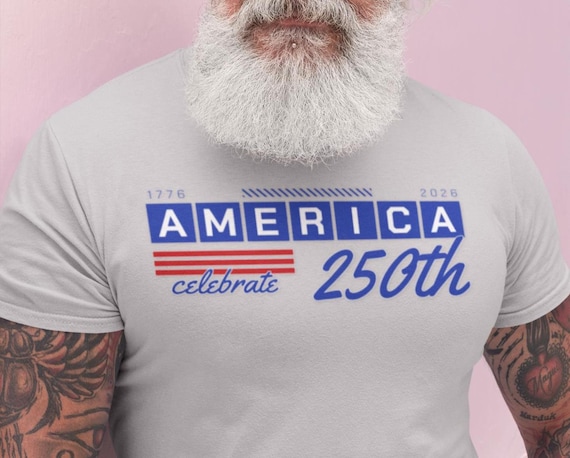 アメリカ建国250周年記念ユニセックスTシャツ、愛国的なお祭り、独立