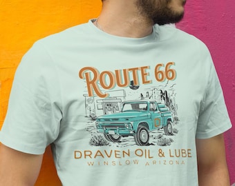 Route 66 Vintage Unisex T-Shirt , Retro Road Trip Shirt, Travel Lovers Gift, Adventure Apparel, Summer, The Mother Road, Best gift for