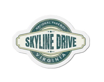 Skyline Drive Shenandoah National Park Die-Cut Magnets - National Park, Virginia Souvenir, Travel Decor, Blue Ridge Mountains, Scenic Hwy