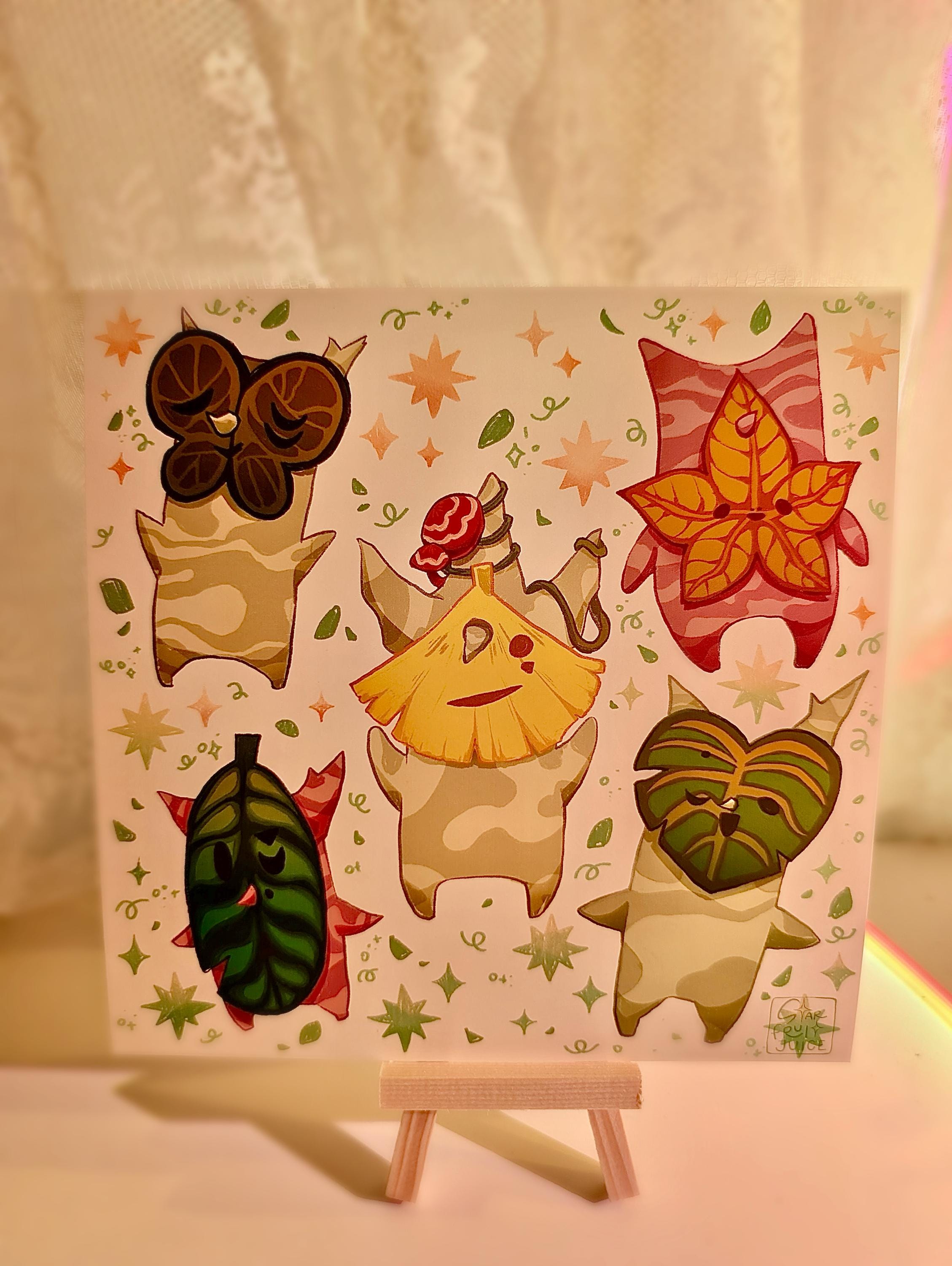 Korok Art Print | Legend of Zelda Illustration, Whimsical Nature