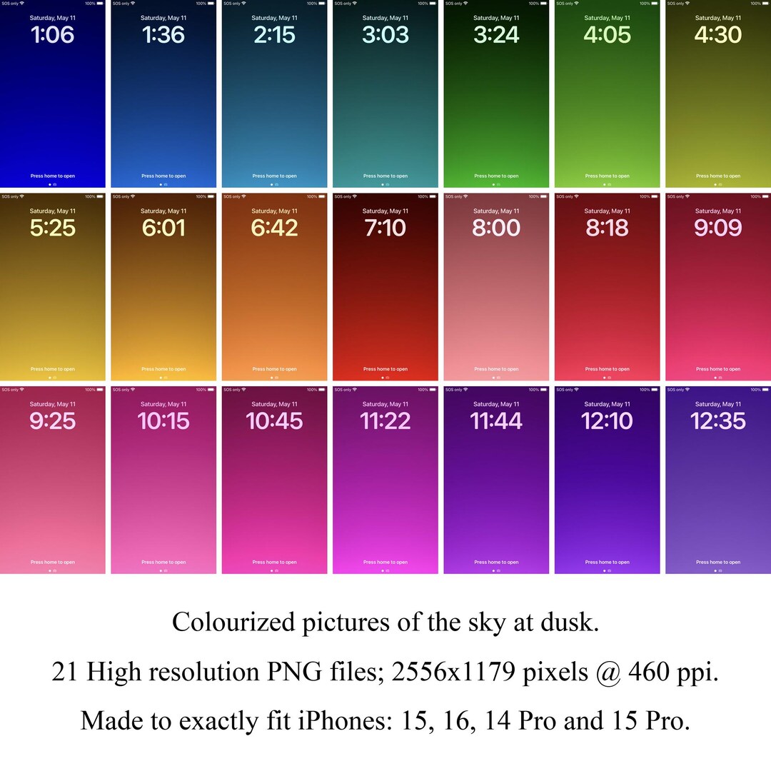IPhone 15, iPhone 16, 14 Pro & 15 Pro Lock Screen/home Screen