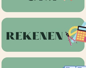 Dagritmekaarten volledige set + aanpasbaar template
