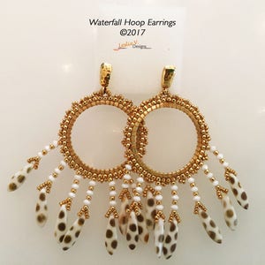 eTutorial Only - Waterfall Hoop Earrings