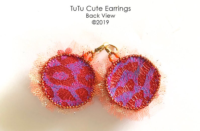 TuTu Cute Earrings TUTORIAL ONLY image 3