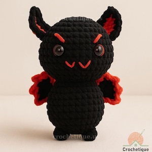 No Sew Bat Plushies Crochet Pattern Bundle, Cute Halloween Amigurumi Bat, Bat Doll Crochet Amigurumi, Handmade Halloween Gift for Kid
