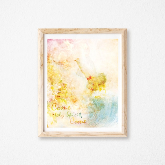 Holy Spirit Dove Christian Wall Art Etsy