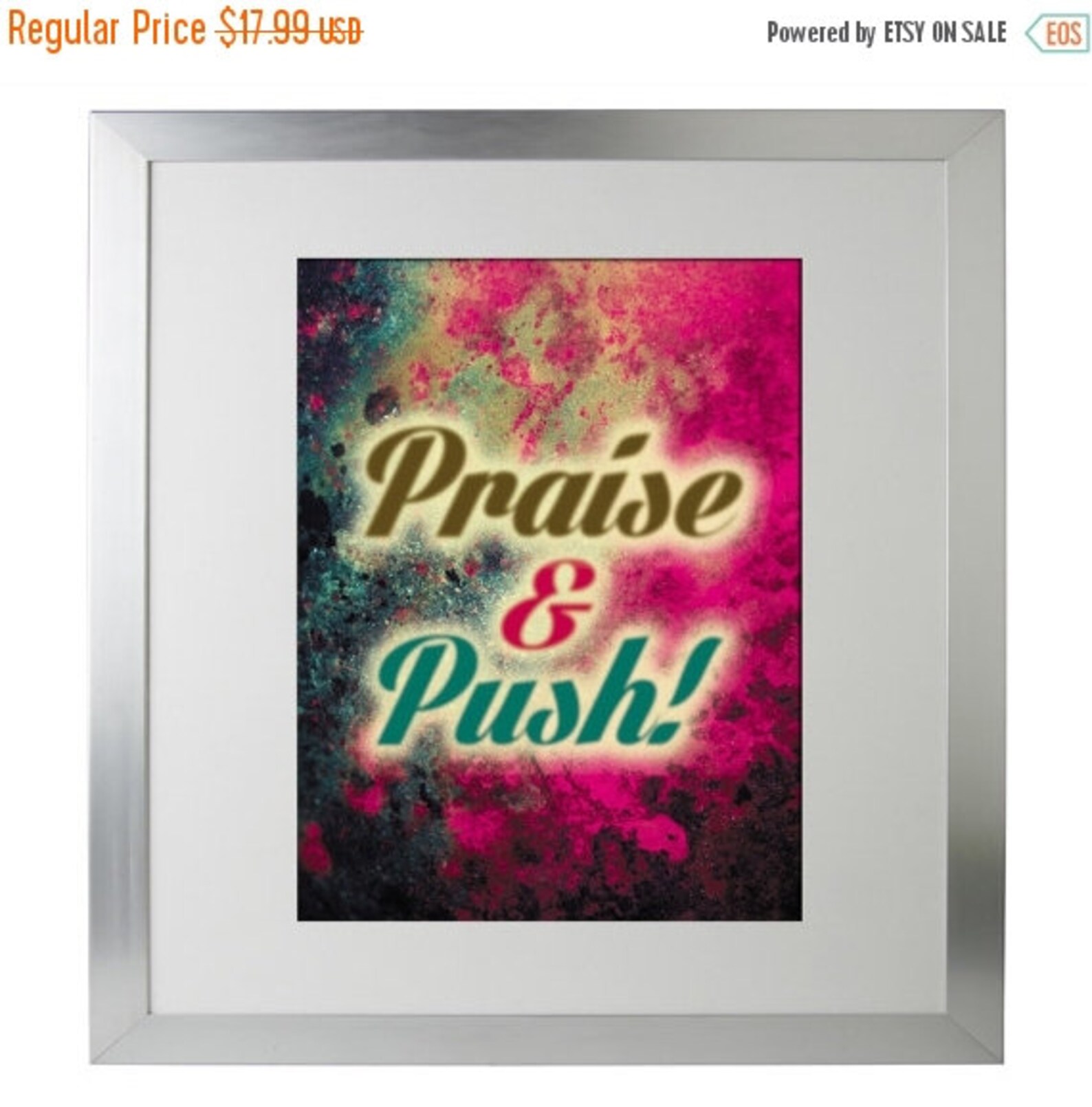 Praise and Push 8x10 God Inspired Print Heaven Print Sky Etsy