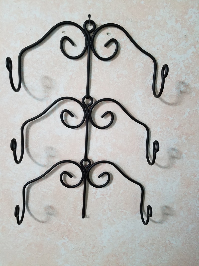 Wrought Iron Rolling Pin Holder Connect for Vertical Rack Etsy