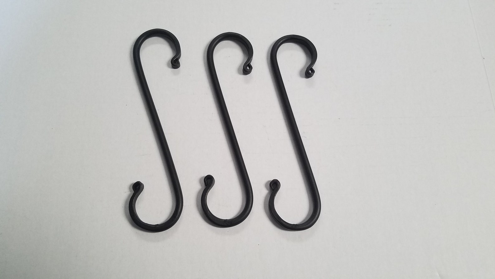 Wrought Iron S Hookslarge Set of 3 for Your Crafting Needs Etsy