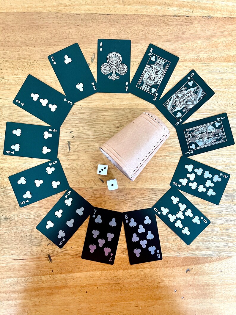 Personalized Metal Poker Playing Cards Set | Black Poker Deck | Luxury ...