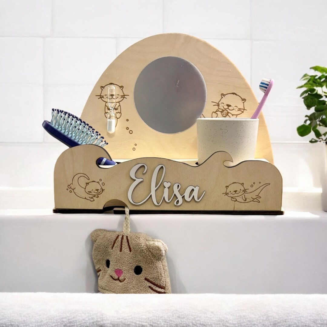 Toothbrush Station for Children | Montessori Toothbrush Cup Holder for ...