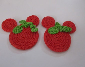 Crochet Pumkin Ornament applique, ready made, ornament, wreath accent, Holiday