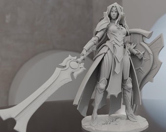 Leona-figuur | Liga van legendes | 241 mm | 12K-kwaliteit | 3D-geprint standbeeld | Handgemaakt cadeau | Voor fans en verzamelaars