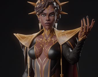 Mel Medarda | Arcane | 262 mm | Qualité 12K | Maquette | Statue imprimée en 3D | Figurine d'action à offrir | Kit de garage à peindre soi-même