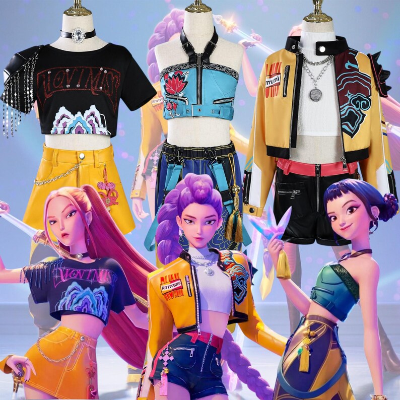 Costume Cosplay Pop Hunter Mira Rumi Zoey - Pyjama En Polyester Pour Halloween, Carnaval, Fête Déguisée - 4