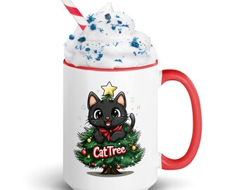 CatTree Christmas Logo Mug