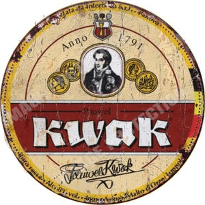 Famous Belgian Beer, Round Metal  Tin Sign , 30cm diameter 12&quot; , Pub ,Bar , Man Cave , vintage style decoration